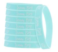 DIYEAH 12 pièces Bracelets Révélateurs de Silicone Bracelets Ajustables pour Fête Accessoires Portable Garçon Fille pour Shower et Gender Reveal Party