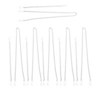 DIYEAH 12 Pièces Chaîne de Jardinière Suspendue en Acier Argenté avec Crochets, Installation Rapide et Prévention des Rayures, pour Bureau et Boutique