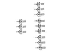 DIYEAH 12 Pièces Loquets Métalliques Robustes pour Boîtes de Transport et Équipements Industriels Verrouillage Facile à Installer Accessoires de Fermeture pour Valises et Caisses