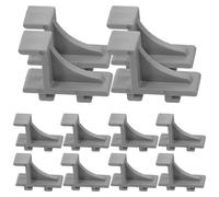 DIYEAH 12 pièces Lot de Clips Plastiques pour Étagère Congélateur et Réfrigérateur Support Robuste et Installation Facile pour Rangement Frigo et Organisation Balconnet