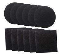 DIYEAH 12 pièces Lot de Filtres Actif pour Poubelle de Cuisine Absorbeur Odeurs pour Compost et Bac à Litière Filtres Carrés et Ronds Absorbeur des Mauvaises Odeurs