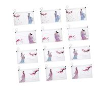 DIYEAH 12 Pièces Pochette De Rangement à Fermeture Éclair Pochettes Transparentes Pour Couvre-visage