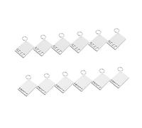 DIYEAH 12 Pièces Porte Clés Vides à Sublimation pour Bricolage Outils de Graduation pour Personnalisées et Surprises