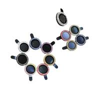 DIYEAH 12 Pièces Protection Verre pour Objectifs de Caméra Compatible avec Pro Couvre Lentilles de Téléphone Rayures et Durable