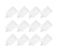DIYEAH 12 Pièces Sachet de Shampoing Blanc 100ml en Plastique Design Portable et Étanche, Pochette de Voyage Rangement Cosmétique
