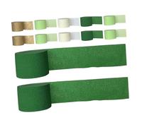 DIYEAH 12 rouleaux Papier Crépon Vert pour Décorations de Fête Mariage Anniversaire et Shower Ensemble de Double Face pour Créer une Ambiance Joyeuse Lors de Vos Événements