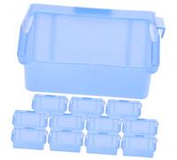 DIYEAH 12pièces Boîte De Rangement pour Plastique Organisateur Outils Tray De Stockage Oblique pour Vis Boulons Et Fournitures