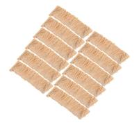 DIYEAH 12pièces Lot de Tuiles de Chaume Artificiel pour Toiture Miniature Paille pour Décoration Architecturale DIY