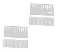 DIYEAH 14pièces Règle De Croissance Pour Garçon Fille Gabarit De Mesure De Hauteur Pochoir Plastique Réutilisable Règle De Peinture Pour Suivre Le Développement Des Garçon Fille