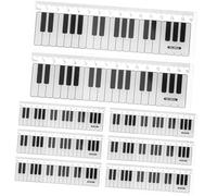 DIYEAH 15 Pièces Règles Garçon Fille Piano Clavier Design Musique École Mesure Sécurisée Apprentissage Dessin