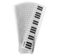 DIYEAH 15 Pièces Règles Plastique Thème Musique pour Garçon Fille Règle Transparente Piano pour École Dessin et Activités Apprentissage