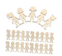 DIYEAH 150 Pièces Découpes Inachevées pour Fille Lisses et Blanches pour Peinture Scrapbooking et Artisanat DIY Décoration pour Garçon Fille et Écoles
