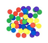 DIYEAH 150 pièces Disques Ronds Bois pour Calcul et Apprentissage Garçon Fille Éducatif Couleurs Outil de Comptage Manuel pour Maternelle et Primaire