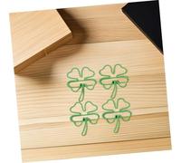 DIYEAH 150 Pièces Trombones Métalliques Forme de Trèfle à Quatre Vertes Trombones Décoratifs Adorables pour Bureau et Maison Marque-pages Polyvalents pour Notes et Photos