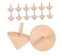 DIYEAH 15pièces Lot de Toupies Bois Jouets Gyroscopiques à Peindre pour Garçon Fille Activités Créatives Et Jeux Parents-garçon Fille