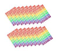 DIYEAH 16 Feuilles Autocollants Numérotés Pouce Colorés pour Scrapbooking et Planification Étiquettes Auto-adhésives Grandes pour Organisation et Décoration Créative