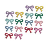 DIYEAH 16 Pièces Lot de Écussons Brodés Nœud Autocollants pour Vêtements Sacs Chaussures Patchs DIY sans Couture Motifs Élégants et Colorés pour Personnalisation Facile