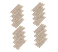 DIYEAH 16pièces Lot De Marque-pages Plaque Pour Point De Croix Étiquettes Suspendues Vierges Modèle De Broderie Pour Mariage Et Décoration