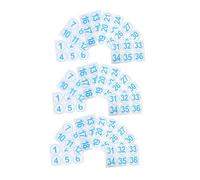 DIYEAH 18 Feuilles Large Number Spot Stickers Self Adhesive Classroom Floor Markers Consecutive Number Labels For Kindergarten Preschool Back To School