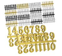 DIYEAH 18 pcs Kit de Chiffres pour Horloge Numéros Arabes Romains pour Remplacement DIY Accessoires de Décoration Murale Installation Facile et pour Moderniser Votre Intérieur
