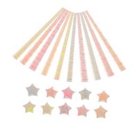 DIYEAH 180 Bandes D'étoiles en Papier Origami de 180pcs, Papier Facile à Plier, pour Activités en Extérieur et Enseignement Scolaire Plusieurs styles