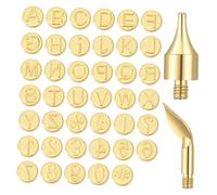DIYEAH 1ensemble Kit De Pyrogravure DIY avec Embouts Lettres Chiffres Et Outil De Marquage à Chaud pour Et Précision Et Créativité Vos Projets Artisanaux