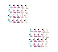 DIYEAH 2 Ensembles Accessoires De Coque De Téléphone Diy Résine De Flamant Décor Pour Téléphone Fournitures Pour Filles Couleur Aléatoire 50 Pièces * 2