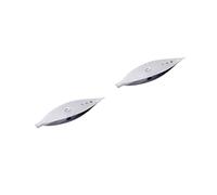 DIYEAH 2 Ensembles Bobines D'outils À Tricoter Navettes De Dentelle Aiguille De Laçage De Navette De Frivolité Kit D'aiguilles À Frivolité Crochets Silver Fer Nickelé 2 Pièces * 2