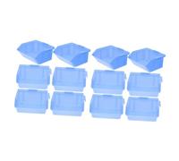 DIYEAH 2 Ensembles Boîte De Rangement Empilable pour Outils Organisateur De Fournitures De Bureau Garage pour Étagères Ateliers Conteneur Durable 6 Pièces * 2