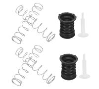 DIYEAH 2 Ensembles Bouchon de Vidange et Étanche avec Tige à Ressort en Acier Inoxydable et Joint en Caoutchouc pour Machine à Laver Double Cuve pour Usage Domestique