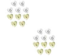 DIYEAH 2 Ensembles Buckle De Téléphone Forme De Cœur De Décorations Auto Adhésives Pour De Téléphone Accessoires Diy Or Et Embellissement Pour Mobile Et Objets Artisanaux 10 Pièces * 2