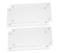 DIYEAH 2 Ensembles Cadres Photo Magnétiques Acrylique Transparent Support Double Face Sans Cadre pour Affichage Bureau et Mur Porte Étiquettes et Porte Cartes