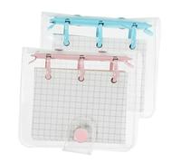 DIYEAH 2 Ensembles Cahier à Anneaux Mini Décoratif PVC Transparent de à Détachables avec Motifs Kawaii pour Voyage et Scrapbooking