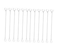 DIYEAH 2 ensembles Couvercle De Réservoir D'Eau Coussinet Anti-Fuite Clapet De Chaîne Réparation De Toilettes Chaîne De Chasse D'Eau Remplacement De Chaîne 6 pièces * 2