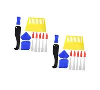 DIYEAH 2 Ensembles Ensemble D'outils De Couture Jointoyer Outils De Finition De Calfeutrage Grattoir À Mastic Outil De Grattoir À Coulis Outil Spatule À Colle Trousse Abdos 15 Pièces * 2