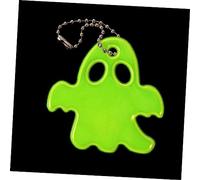 DIYEAH 2 Ensembles Pendentifs Réfléchissants Halloween Jaune Fluorescent Sécurité Nuit Pour Décoration Et Cyclistes 10 Pièces * 2