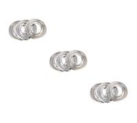DIYEAH 2 Ensembles Plateau De Pour Cuisinière À Gaz Acier Inoxydable Lot De Pans Métalliques Pour Cuisine Accessoires De Brûleur Conduite De Chaleur Uniforme 3 Pièces * 2