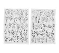 DIYEAH 2 feuilles Stabilisateur de Broderie Soluble Eau Lot pour DIY pour Shirts Chaussures et Sac Accessoire de Couture Pratique et Facile à Utiliser
