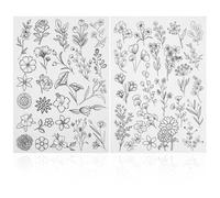DIYEAH 2 Feuilles Stabilisateur de Broderie Soluble Matériaux de Broderie pour Projets de Couture à Main
