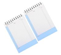 DIYEAH 2 Paquets Spiral Bound Task List Pad Undated Daily To-do List Notepad With Tear-off Pages Compact Habit Tracker And Productivity Organizer