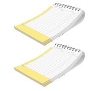 DIYEAH 2 Paquets Spiral Memo Pads Top Flip Undated Tear-off Notebooks For Task Organization And Goal Planning Portable Weekly To-do List Notepads