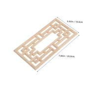 DIYEAH 2 Pièces Appliques Sculpté Main Décorations Murales et Meubles Ornements Polyvalents pour Portes Armoires Lits et Penderies Faciles à Installer