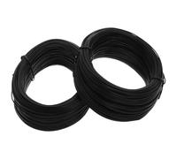 DIYEAH 2 pièces Attaches Câble Flexibles Fil Galvanisé Noir Liens Serre-Plantes Durables pour Jardinage et Fixation Câbles Support Plantes Polyvalent Facile à Ajuster et Couper