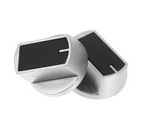 DIYEAH 2 Pièces Bouton De Cuisinière à Bouton De Commande De La Cuisinière Boutons De Brûleur Du Four Boutons De Commande Du Chauffage De Table De Cuisson Noir Alliage De Zinc