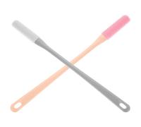 DIYEAH 2 Pièces Brosse de Soin des Pieds en Silicone à Long Manche | Nettoyage Ergonomique, Prise Sûre, Réutilisable et Hygiénique, pour Pieds et Recoins Domestiques