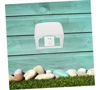DIYEAH 2 pièces Cache Prise Étanche Extérieur PC Protection Murale Anti-pluie et Anti-poussière Boîtier Protecteur pour Prises Électriques Lot de Blanc