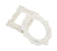 DIYEAH 2 Pièces Cadre Cadre Créatif Forme Oval et Carré Décorations de Photobooth Élégantes et Multi Fonctionnelles Accessoires de Photo Vintage pour Événements et Célébrations