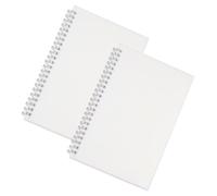 DIYEAH 2 Pièces Cahier Vierge à Spirale A5 Couverture en Pp Givré, Bloc-notes Lignes Horizontales, Adapté pour Carnets de Voyage et Prises de Notes Lors de Fêtes Thématiques