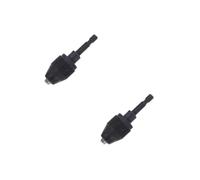 DIYEAH 2 Pièces Chuck de perceuse électrique Adaptateur de pépier outils électriques mandrin de perceuse électrique mandrin d'outil rotatif à dégagement rapide foreur acier Noir