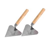 DIYEAH 2 Pièces Couteau De Maçonnerie Construction Truelle à Plâtre Brickie Finition Outils à Main Béton Truelle De Maçonnerie Truelle à Ciment Jointoyer Mur Coupe Acier Inoxydable